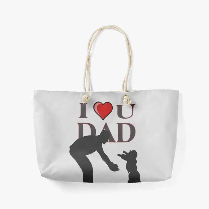 "I love you dad" design for father's day